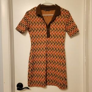 Zara Geometric Polo Dress